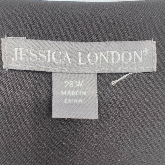 Jessica London Plus Women’s Black/Red Floral Open Front Longline Jacket  28W - Picture 9 of 12